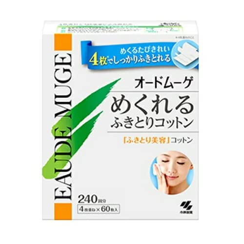 オードムーゲ めくれるふきとりコットン 4枚重ね×6枚入 3箱 セット　④ Amazon | 小林製薬 オードムーゲ めくれるふきとりコットン (4枚重ね